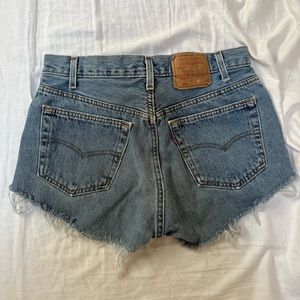 Levi’s 501 denim cut off shorts